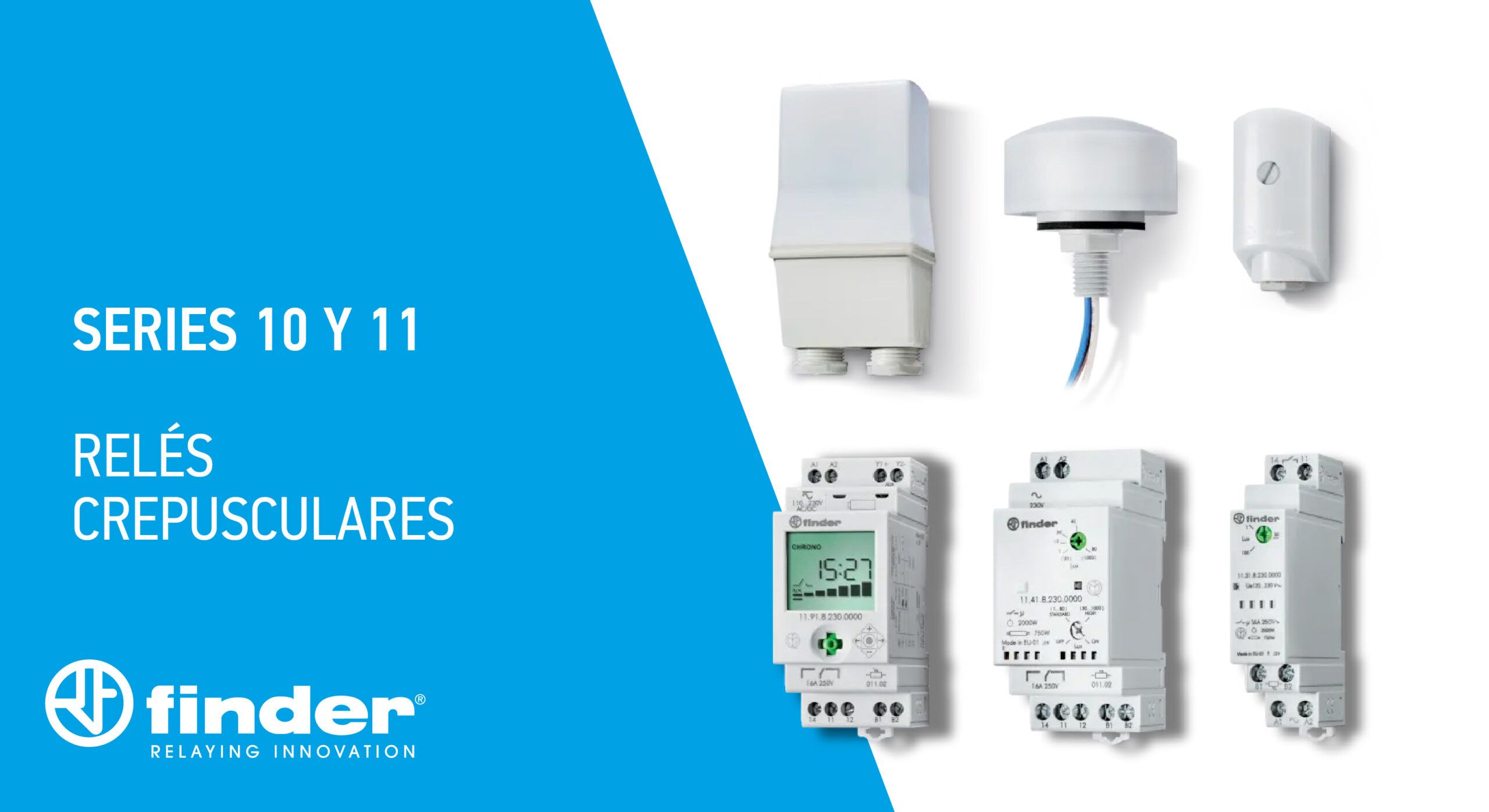 SERIES 10 Y 11 RELES CREPUSCULARES FINDER